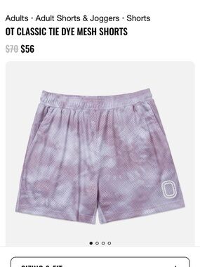 OT Classic Tie Dye Mesh Shorts - Lavender Tie Dye